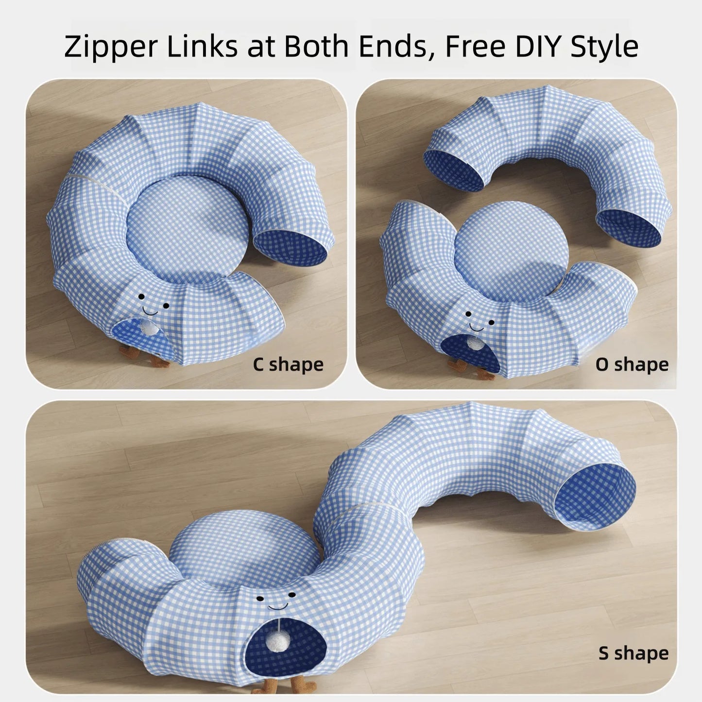 Dachshund Bed | Tunnel Burrow Cave + Open Cushion | All-Season | ArtisanUni