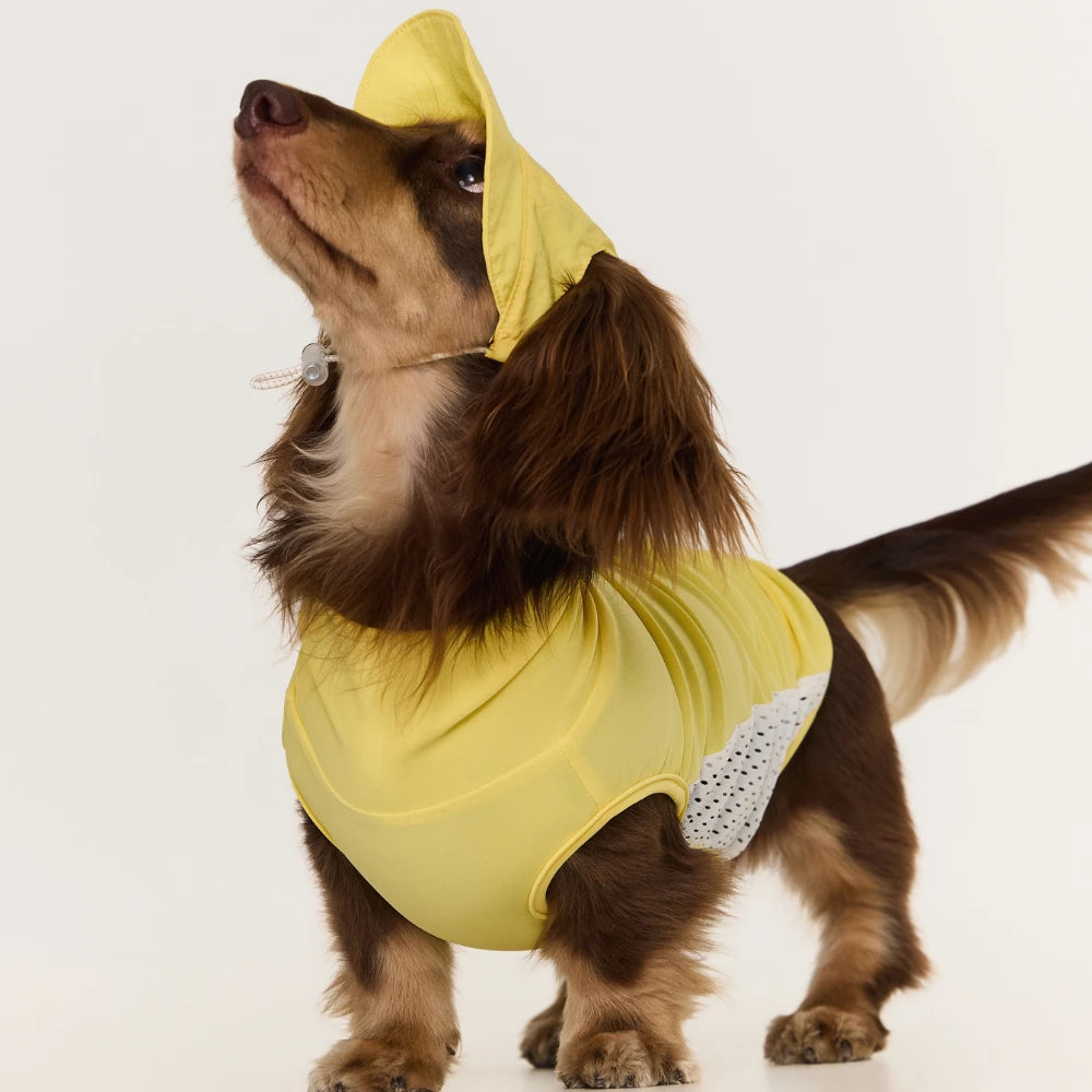 Yellow Cooling Hat | Wide Brim Sun Protection Cap | ArtisanUni