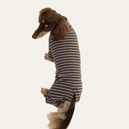 Brown Cashmere Dachshund Pajamas