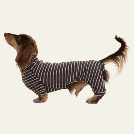 Brown Cashmere Dachshund Pajamas