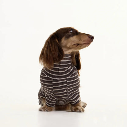 Brown Cashmere Dachshund Pajamas