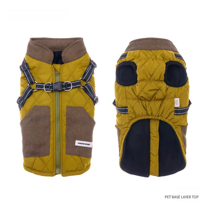 Dachshund Harness Coat | Fleece-Lined Vest with Glow-in-Dark Safety | ArtisanUni