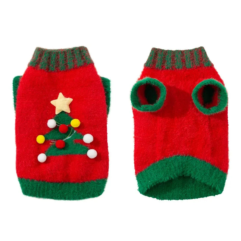 Christmas Sweater for Dogs & Cats | Festive Holiday Pet Clothing | ArtisanUni