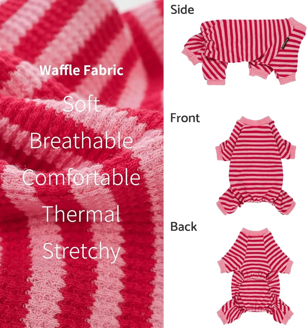 Cute Striped Dachshund Pajamas - Soft & Funny Dog Print Sleepwear Gift | ArtisanUni