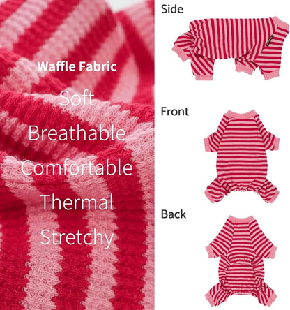Cute Striped Dachshund Pajamas - Soft & Funny Dog Print Sleepwear Gift | ArtisanUni