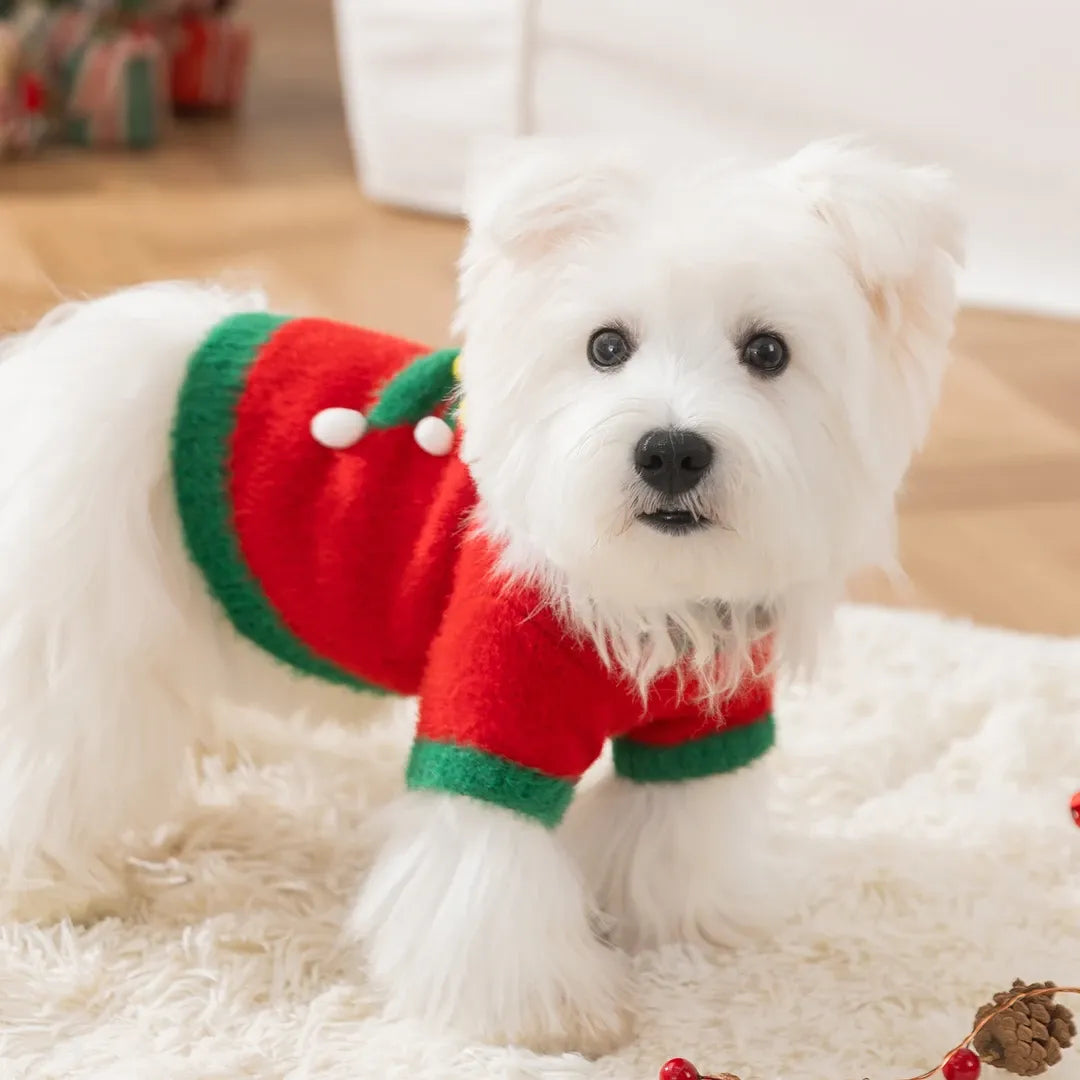 Christmas Sweater for Dogs & Cats | Festive Holiday Pet Clothing | ArtisanUni